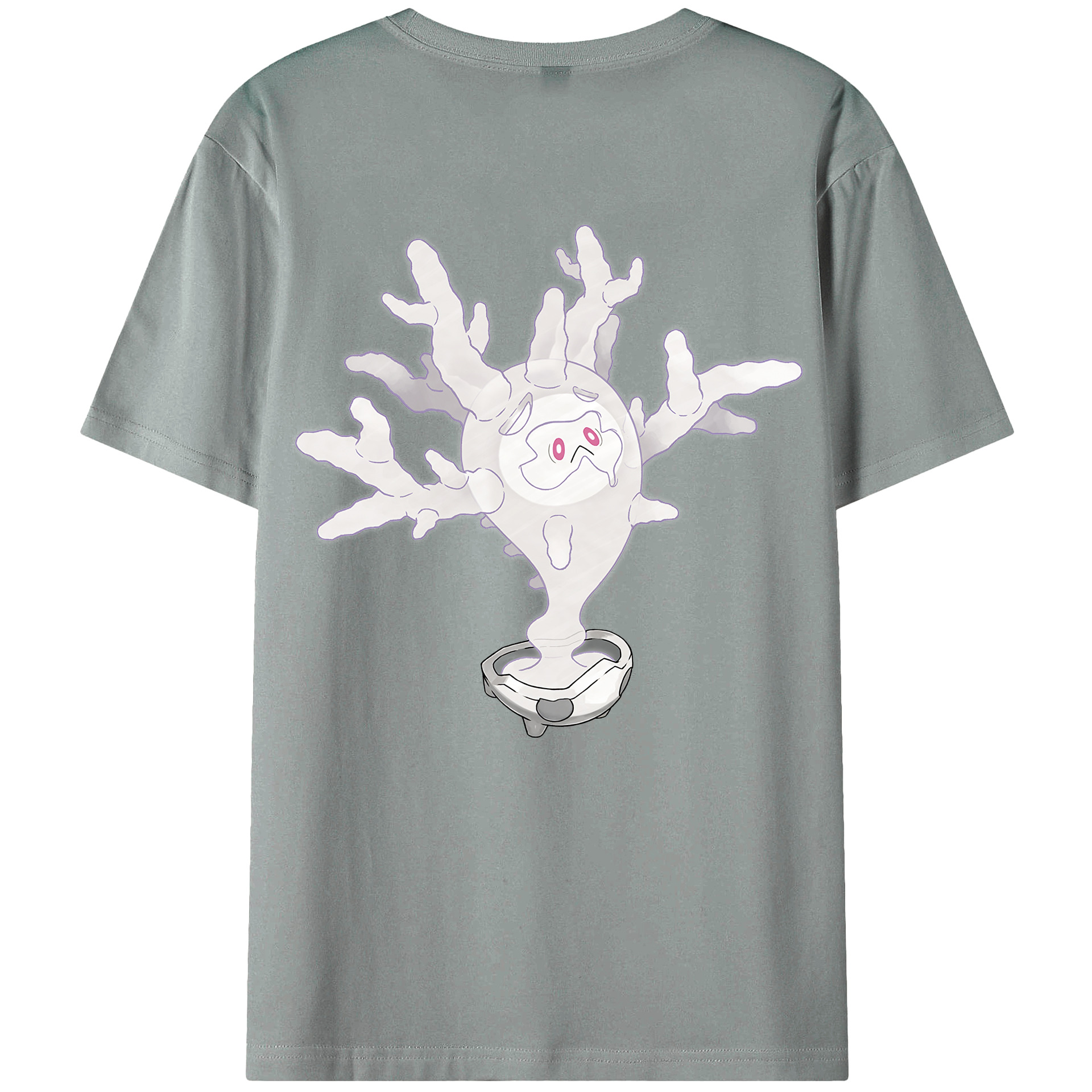 （画像用） ポケットモンスター Pokémon 綿100％ メンズ半袖Tシャツ（バックプリント） 通気性